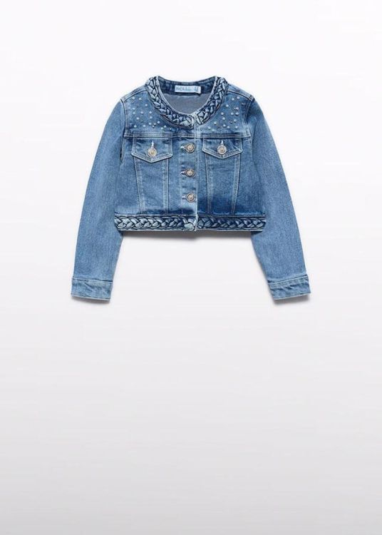Abel & Lula denim jacket with pearls (1.5307/Bleached) - WeekendMode