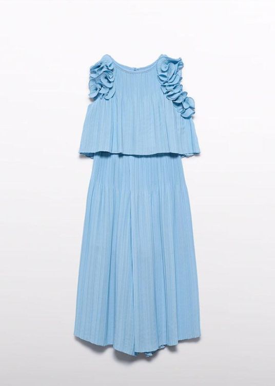 Abel & Lula pleated chiffon pants set (3.5285/Sky blue) - WeekendMode