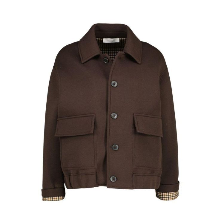 Amélie & Amélie Diks B511 jas (Diks B511/choco) - WeekendMode