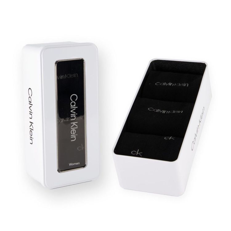 Calvin Klein CK WOMEN SOCK 3P GIFTBOX GRID (701235368/black) - WeekendMode