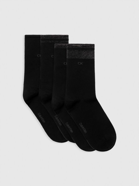 Calvin Klein CK WOMEN SOCK 4P LUREX HOLIDAY (701229442/black) - WeekendMode