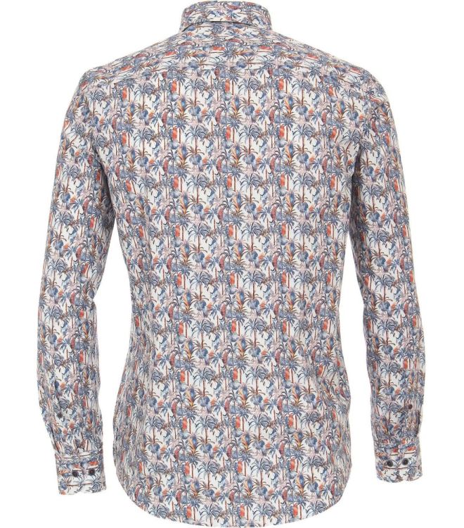 Casa Moda leisure shirt 1/1 sleeve b.d. print (434010100/100 blau) - WeekendMode