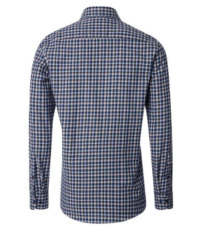 Casa Moda leisure shirt 1/1 sleeve kent check (444308500/100) - WeekendMode