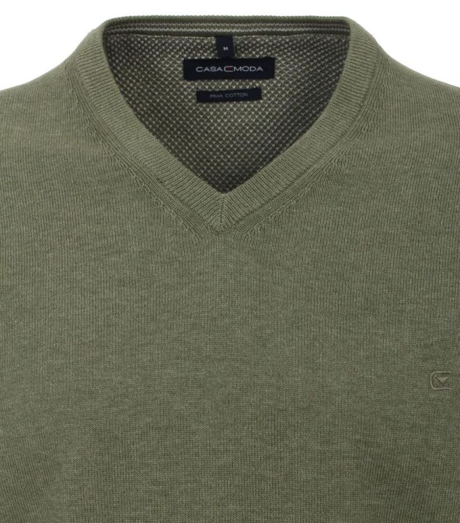 Casa Moda pullover v-neck plain NOS (004430/335 grün) - WeekendMode