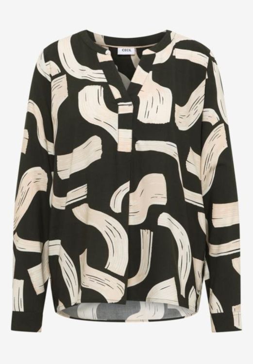 Cecil AOP blouse (12.346222/raw khaki) - WeekendMode