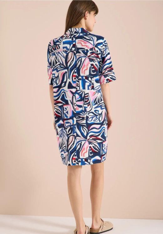 Cecil AOP Dress (04.144849/universal blue) - WeekendMode