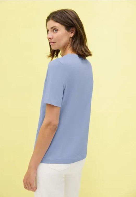 Cecil Basic Circle FP Shirt (07.323785/mountain blue) - WeekendMode
