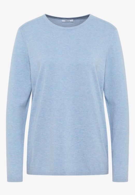 Cecil Basic Roundneck NOS (08.303283/whisper blue melange) - WeekendMode