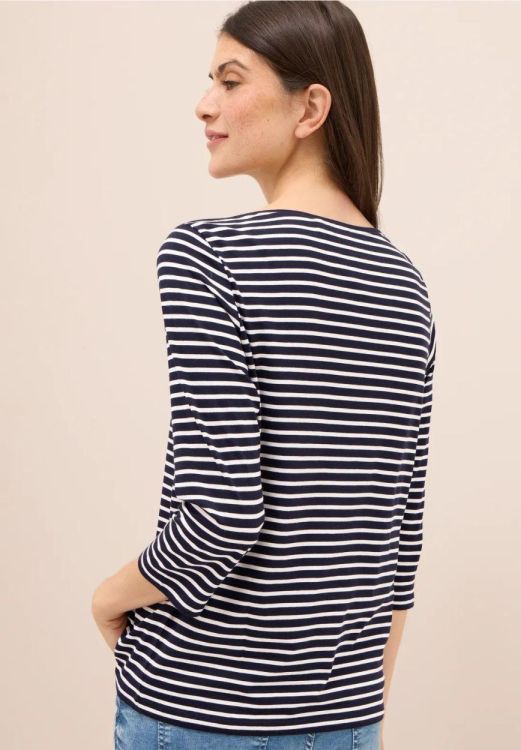 Cecil Basic Stripe Boatneck NOS (08.323885/urban dark blue) - WeekendMode
