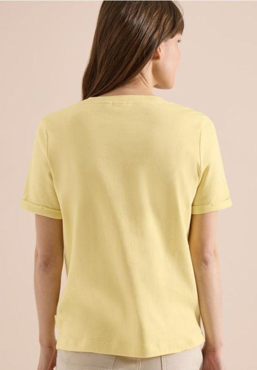 Cecil Be kind FP t-shirt (05.325294/buttermilk yellow) - WeekendMode