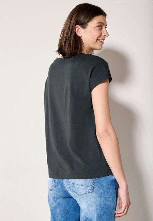 Cecil Big Placed Lines Shape (04.323177/slate khaki) - WeekendMode