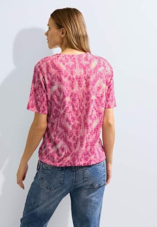 Cecil Blur Print Burnout T-Shirt (03.321129/35597) - WeekendMode