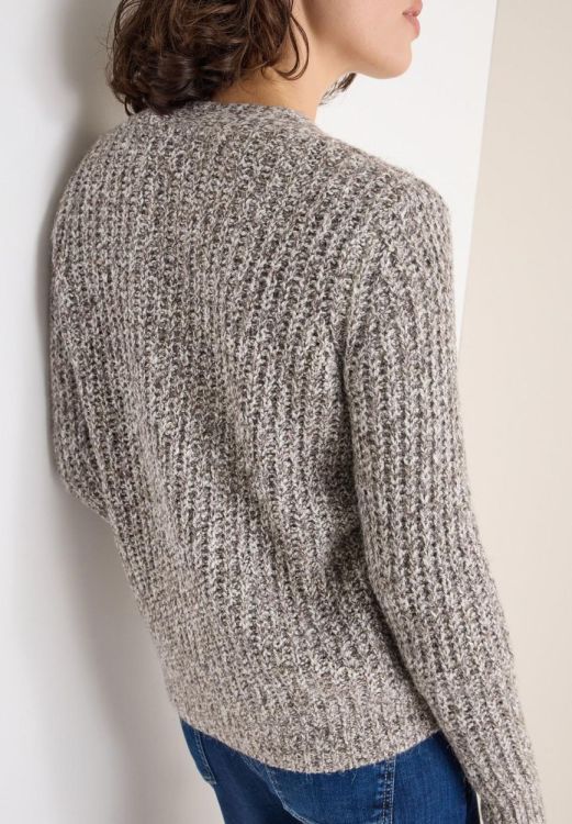 Cecil Chunky 2-tone cardigan NOS (10.253987/mushroom taupe) - WeekendMode
