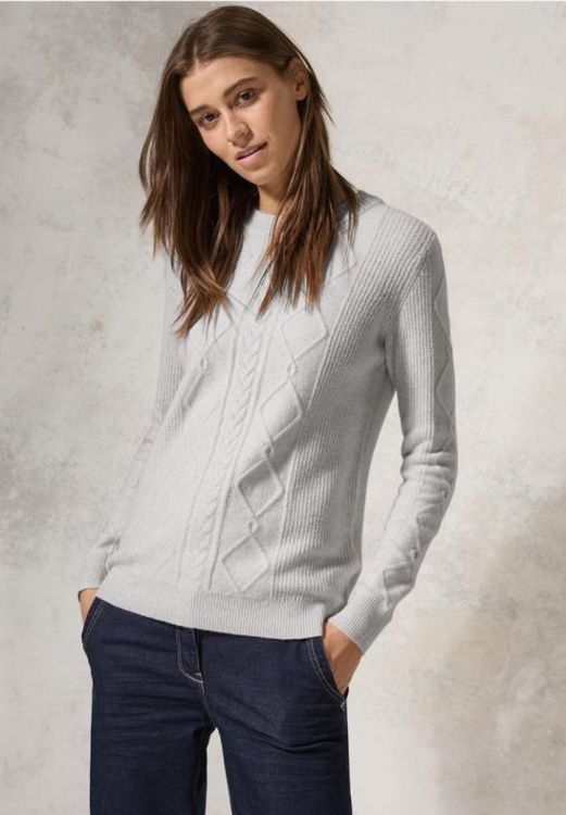 Cecil Cosy Cable Round Neck (10.302961/15945) - WeekendMode