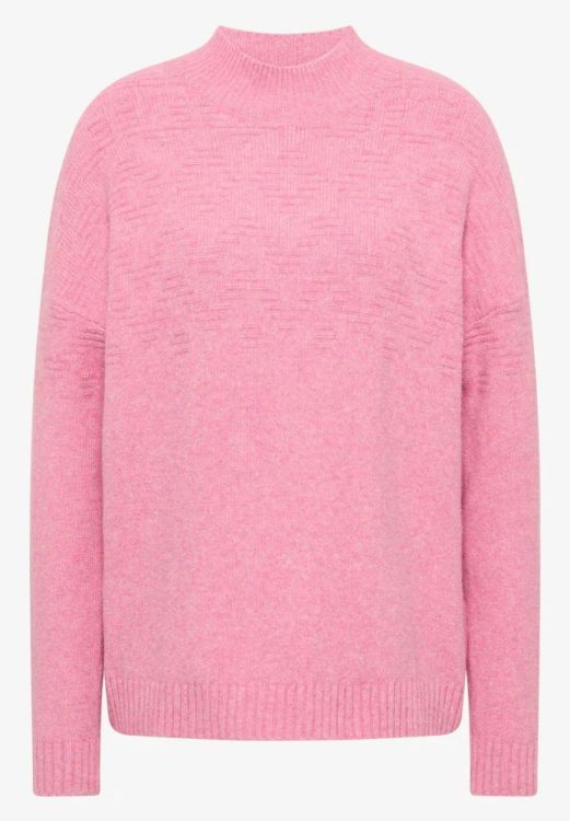 Cecil Cosy jacquard turtle (10.303539/dark blossom melange) - WeekendMode