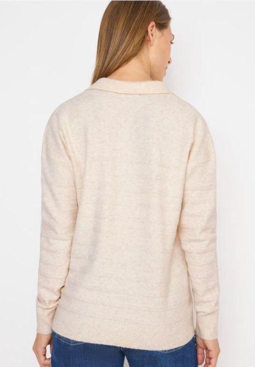 Cecil Cosy Polo Style (09.303454/oat milk beige melange) - WeekendMode