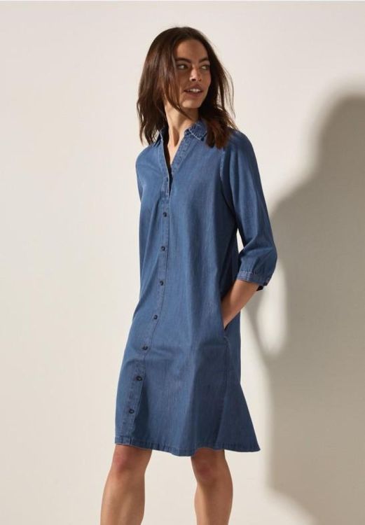 Cecil Denimlook Dress (04.144429/mid blue wash) - WeekendMode
