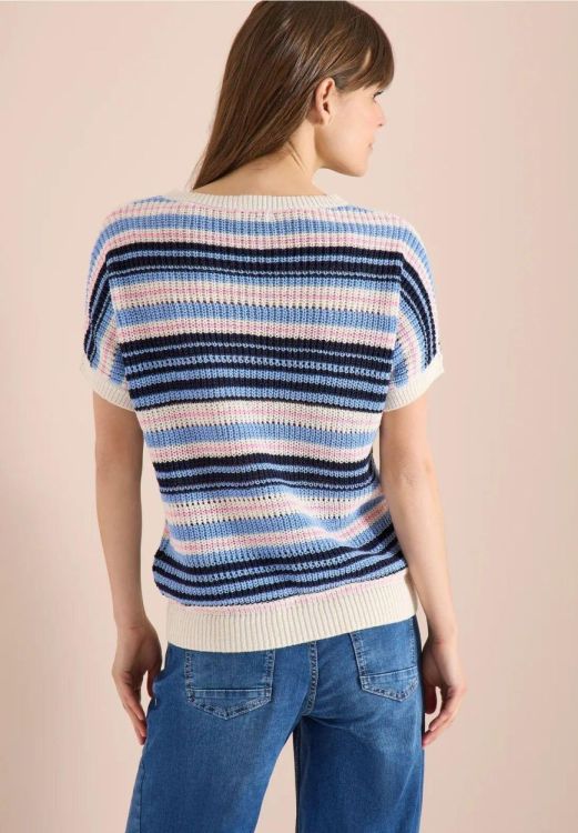 Cecil Fancy tapeyarn sweater (04.303842/universal blue) - WeekendMode