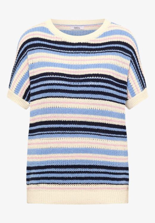 Cecil Fancy tapeyarn sweater (04.303842/universal blue) - WeekendMode