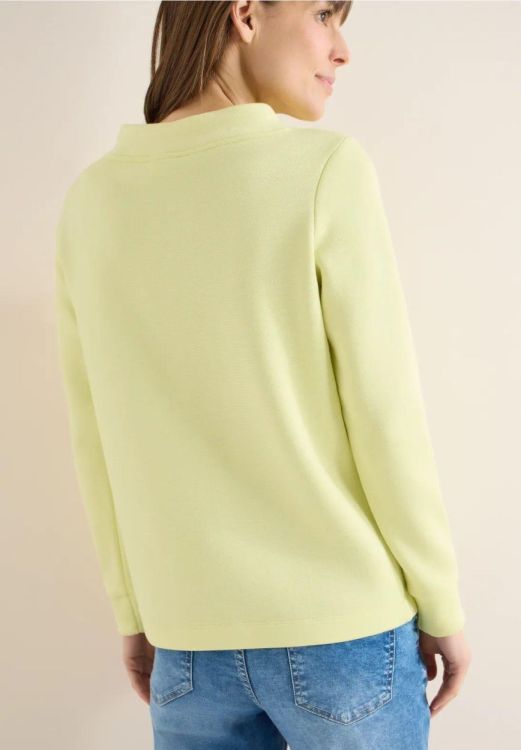 Cecil Funnel Neck With Tape Detail (01.324557/iced yellow) - WeekendMode