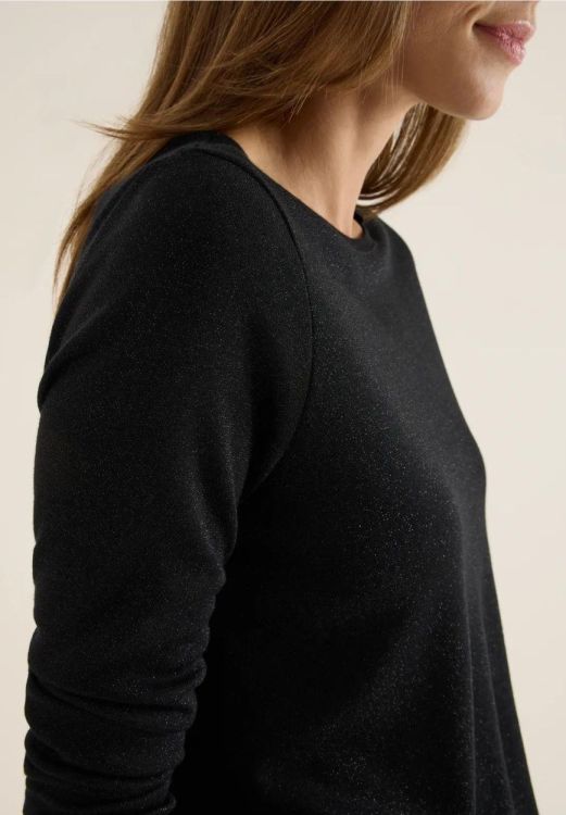 Cecil Glitter Jersey T-shirt NOS (11.323816/black) - WeekendMode