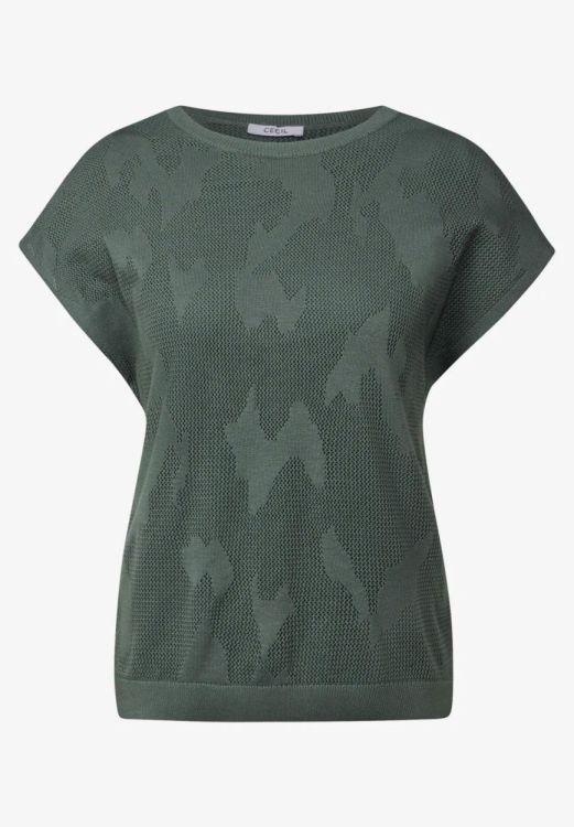 Cecil Knitted Mesh Shirt (05.303267/dark balmy khaki) - WeekendMode