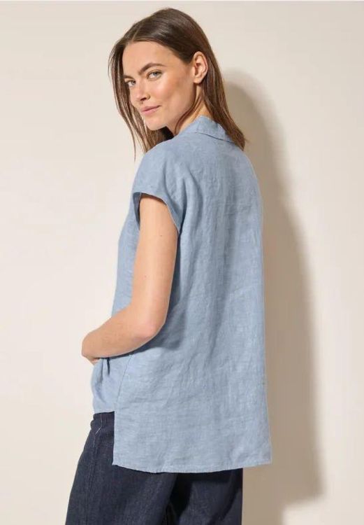Cecil Linen Chambray Blouse (04.345365/chambray forever blue) - WeekendMode