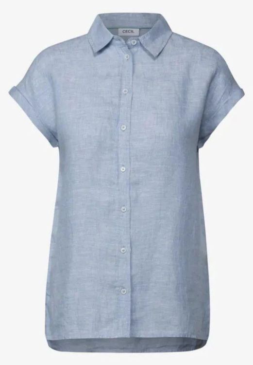 Cecil Linen Chambray Blouse (04.345365/chambray forever blue) - WeekendMode