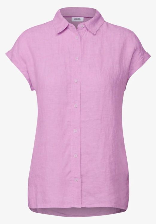 Cecil Linen Chambray Blouse (04.345365/chambray light magenta) - WeekendMode