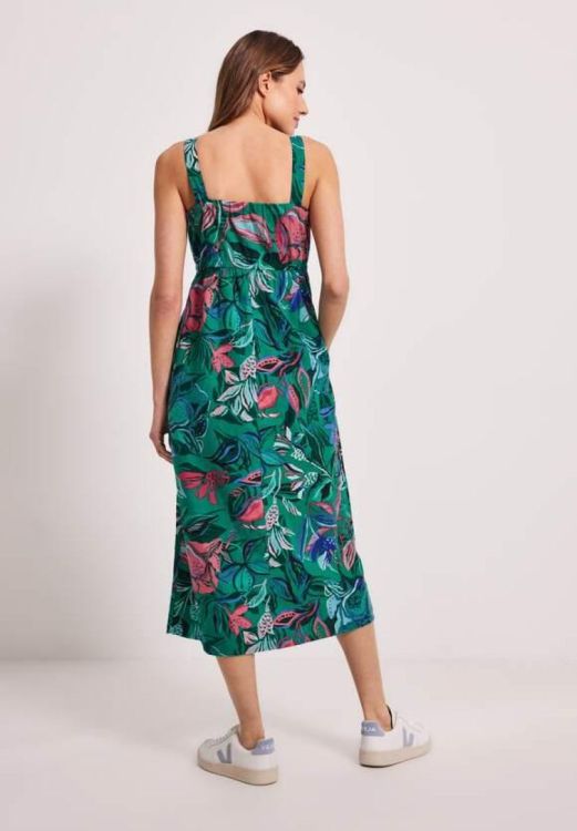 Cecil LINEN Flower Midi Dress multi (05.143469/34475) - WeekendMode