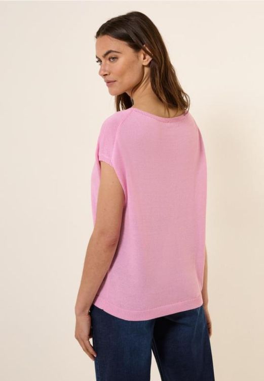 Cecil Linen Look Knit Shirt (05.303276/cherry blossom pink) - WeekendMode