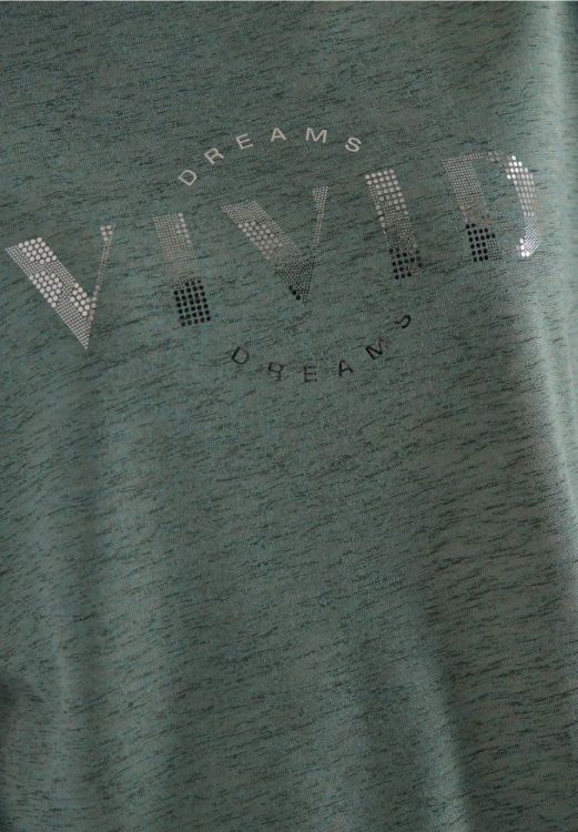 Cecil Linen Optic Dropped Shoulder T-shirt (04.324463/just khaki) - WeekendMode