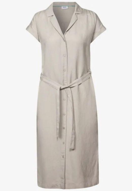 Cecil Linen Solid Dress (04.144331/pumice beige) - WeekendMode