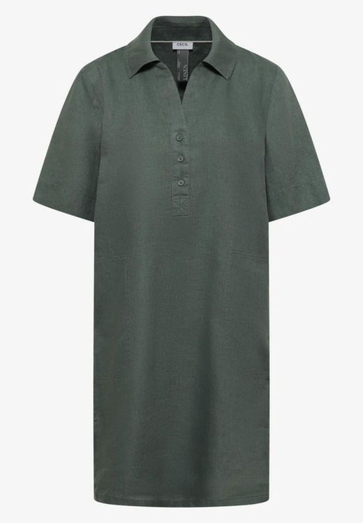 Cecil Linen Solid Dress (04.144746/just khaki) - WeekendMode