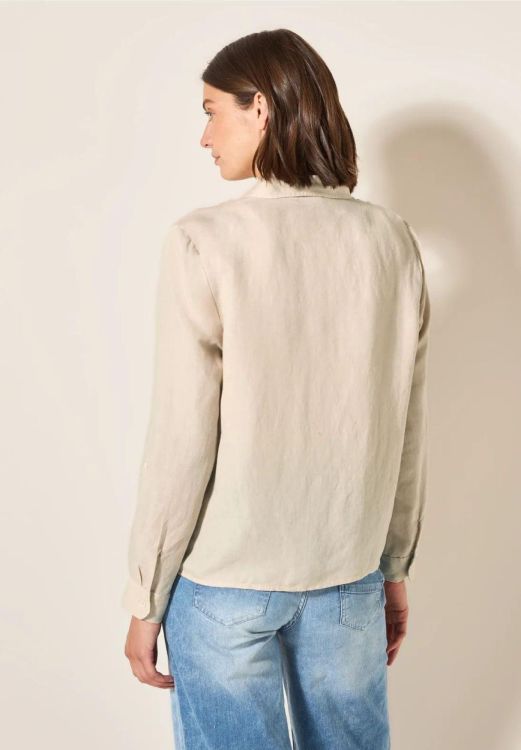 Cecil Linen Solid Knot Blouse (04.345363/pumice beige) - WeekendMode