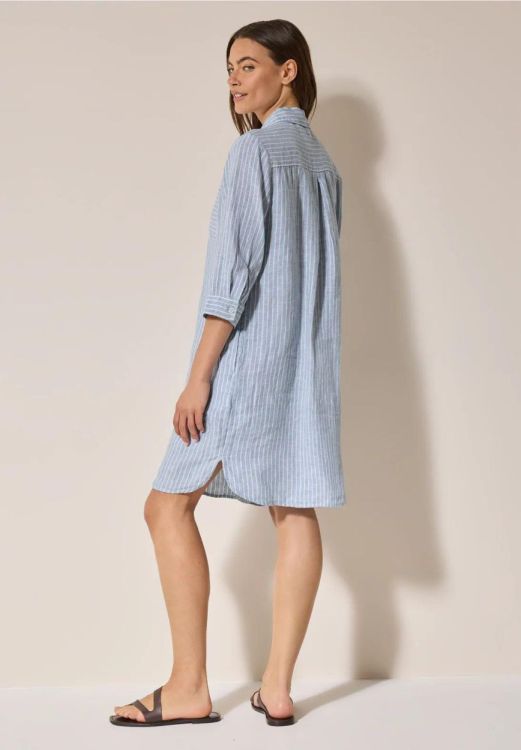 Cecil Linen Stripe Chambray Dress (04.144328/chambray forever blue) - WeekendMode