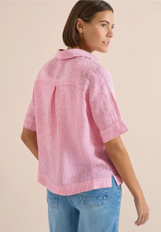 Cecil Linen Stripe Shirt Sleeve (04.346250/fresh red) - WeekendMode
