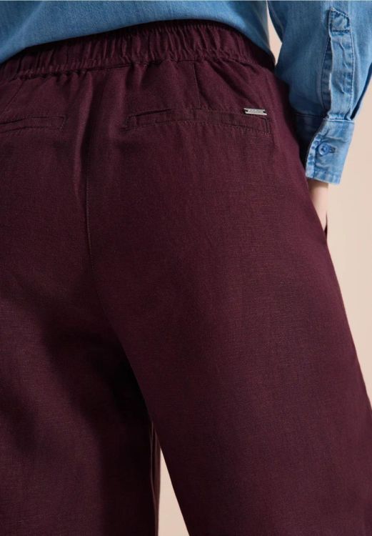 Cecil Linen Style Neele Solid (04.380433/rich burgundy) - WeekendMode