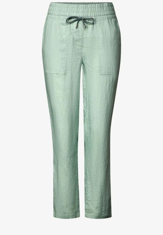 Cecil Linen Style Tracey Pants (04.378715/ice sage green) - WeekendMode