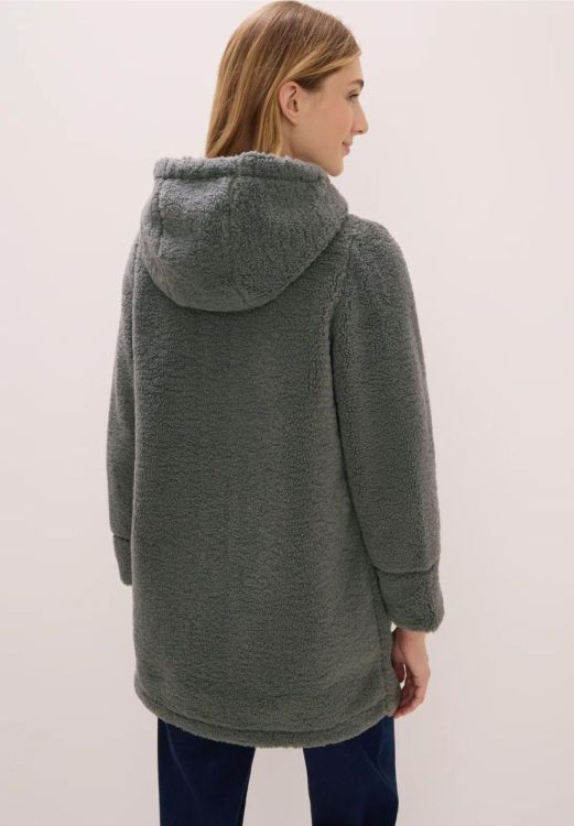 Cecil Long Teddy Coat NOS (08.101271/pastel olive) - WeekendMode