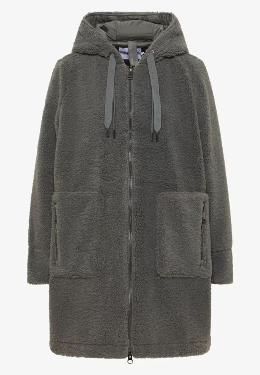 Cecil Long Teddy Coat NOS (08.101271/pastel olive) - WeekendMode