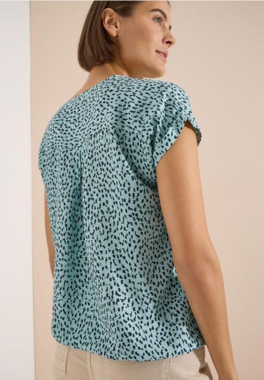 Cecil Minimal print blouse (06.346726/27724 crystal mint) - WeekendMode