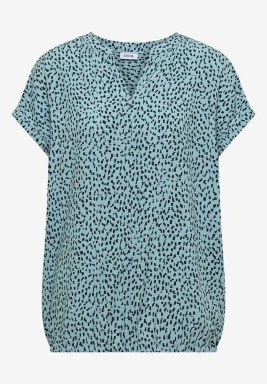 Cecil Minimal print blouse (06.346726/27724 crystal mint) - WeekendMode