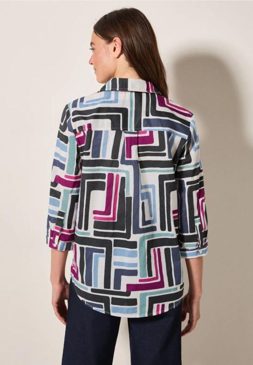 Cecil Multicolor Light Cotton Blouse NOS (04.345652/light alabaster white) - WeekendMode