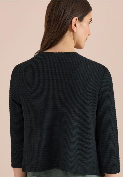 Cecil NOS ajour knit open jacket (05.325362/palm breeze green) - WeekendMode