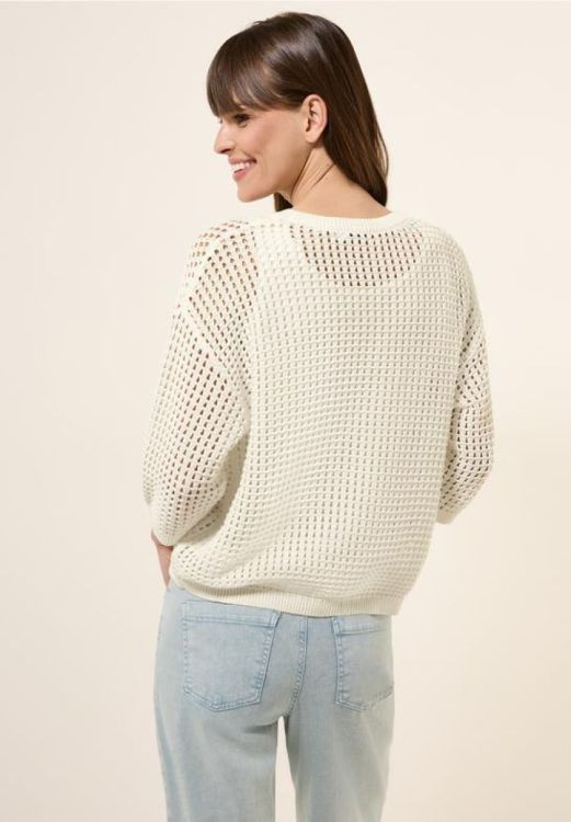 Cecil NOS Crochet Roundneck (05.303266/vanilla white) - WeekendMode