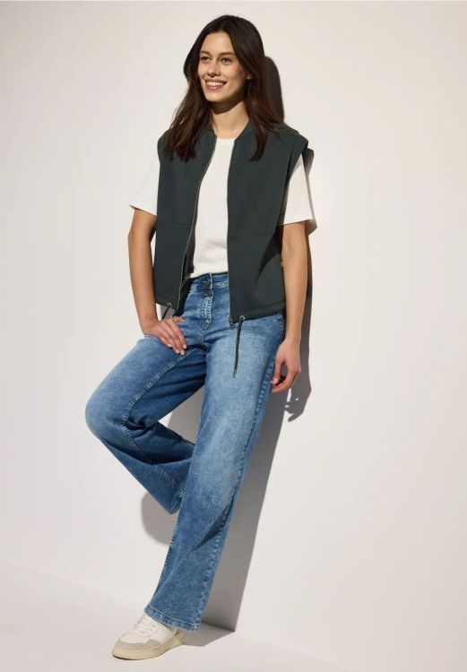 Cecil NOS Sweat Vest (03.220268/slate khaki) - WeekendMode