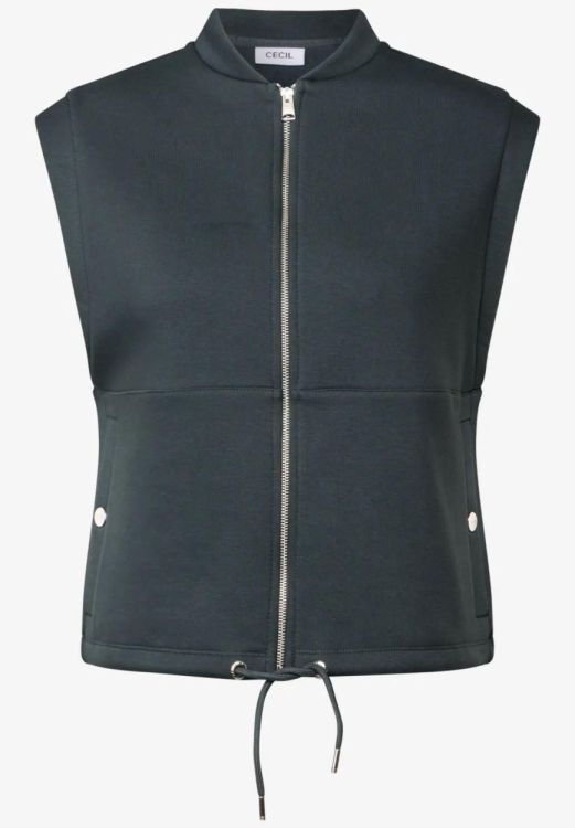 Cecil NOS Sweat Vest (03.220268/slate khaki) - WeekendMode
