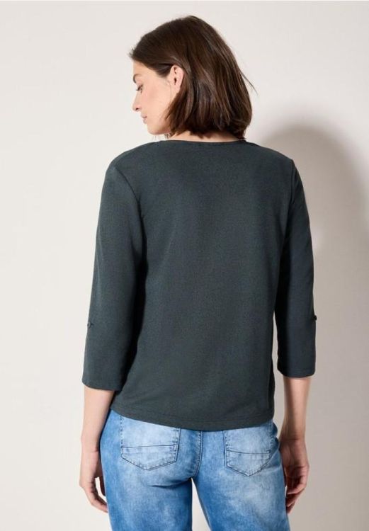 Cecil Open Crepe Jacket (04.323110/slate khaki) - WeekendMode