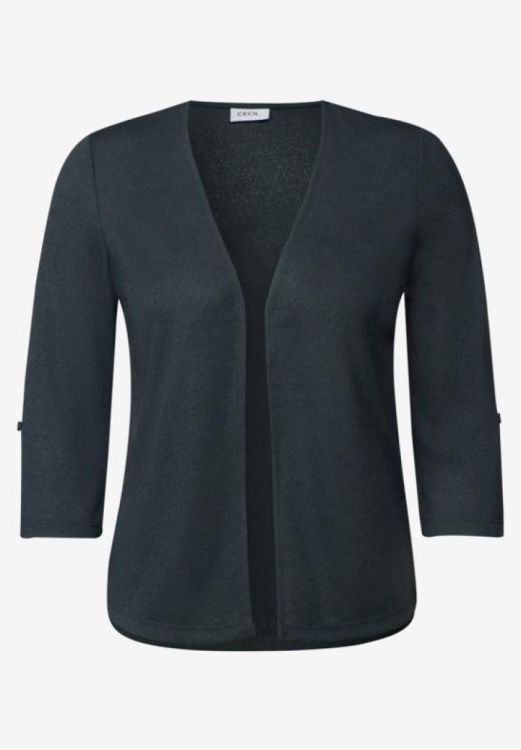 Cecil Open Crepe Jacket (04.323110/slate khaki) - WeekendMode